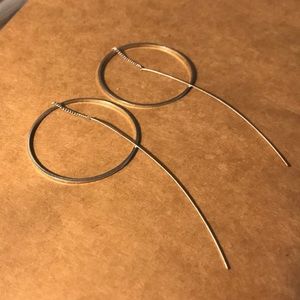 drop dangle earrings silver